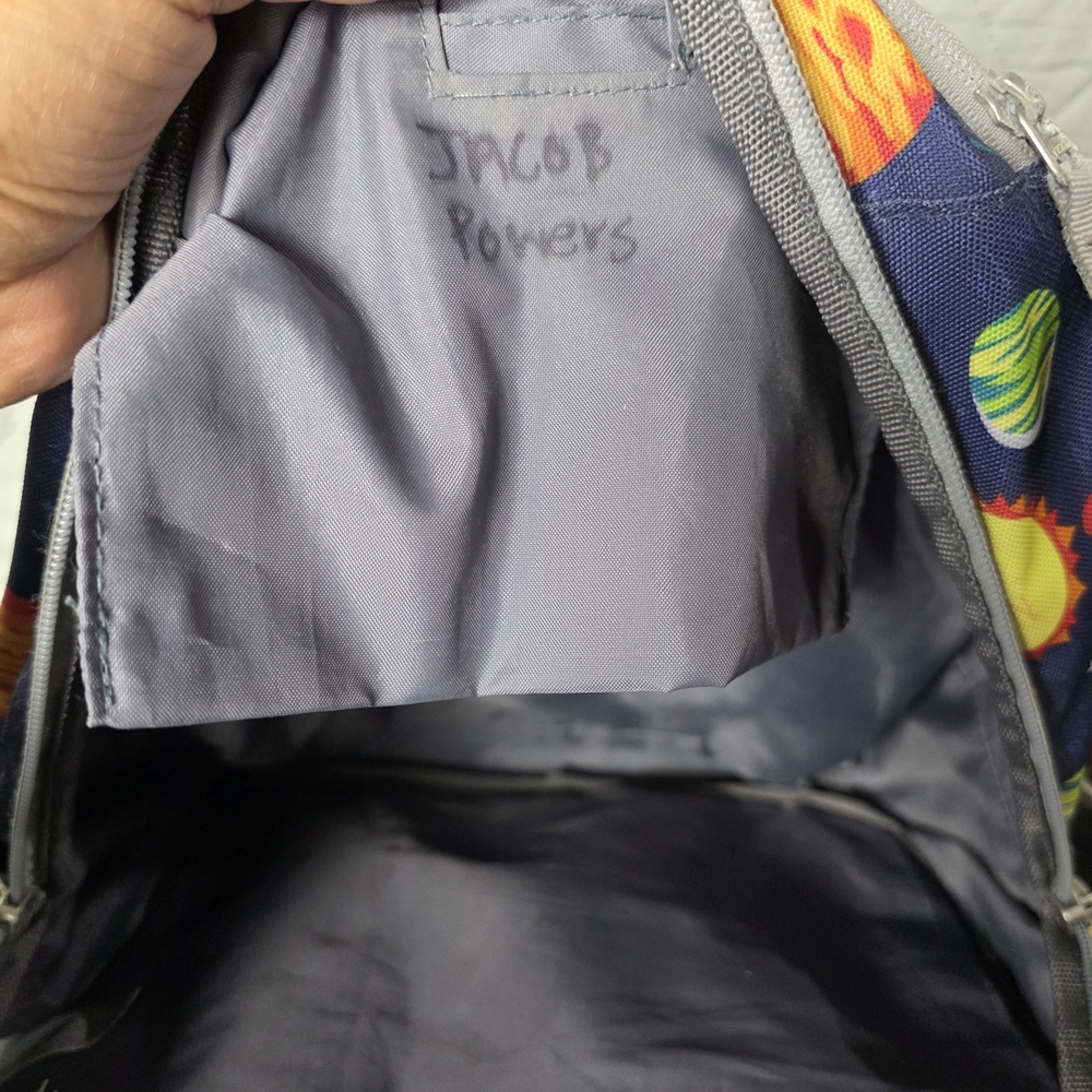 Pottery Born Kids Mackenzie Navy Solar System Glow-in-the-Dark Backpack - Picture 9 of 10